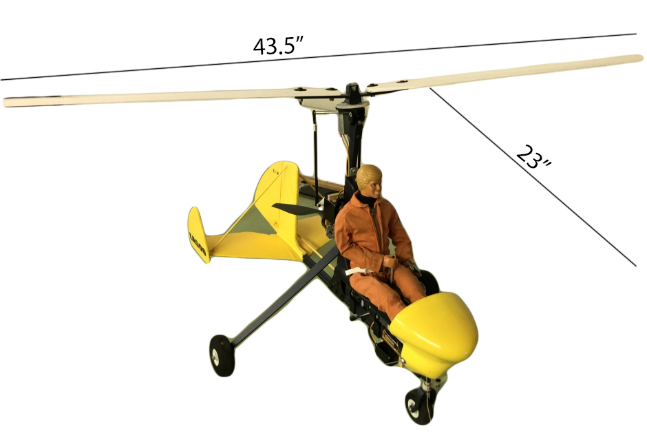 A remote control single rotor gyroplane LA500 Autogyro Rotorcraft